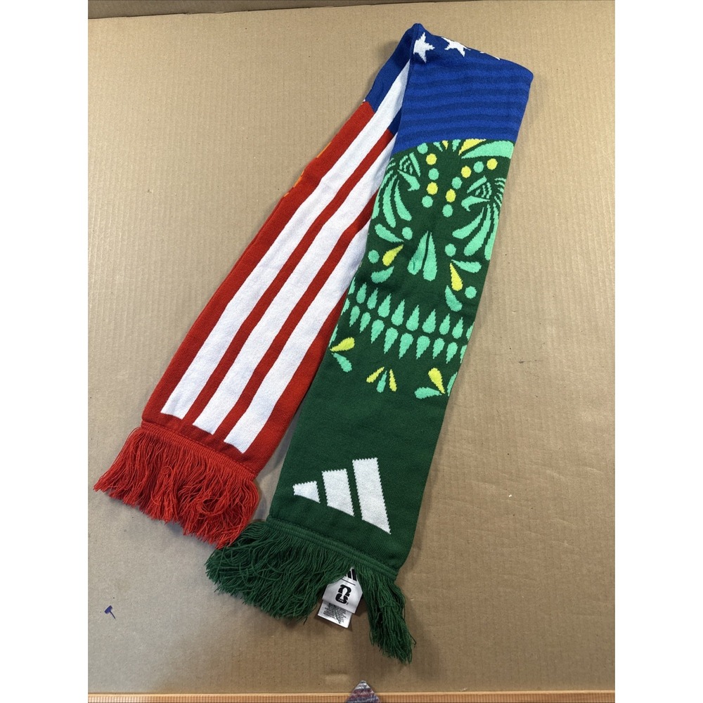 Adidas FIFA World Cup 2026 Host Nations Scarf USA Mexico Canada